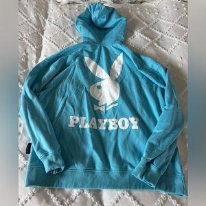 Blue Playboy zip up